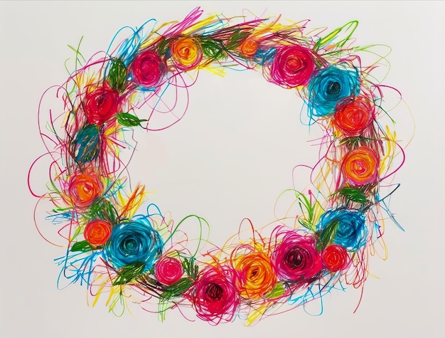 embroidered floral hoop